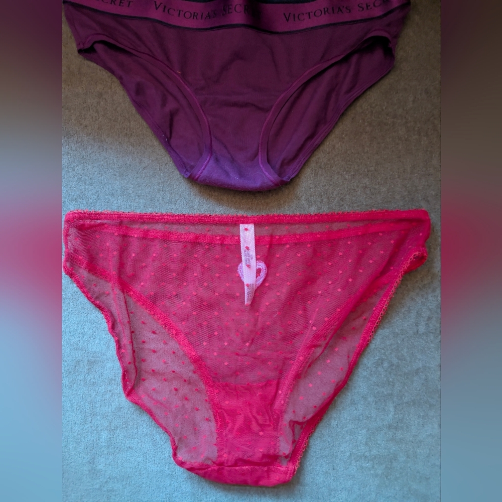 Victoria's Secret Red and Purple Panty Set Bundle - Picture 9 of 16